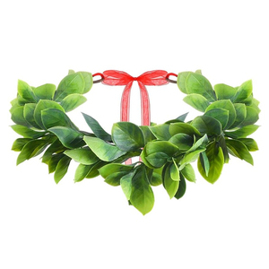 Couronnes de Noël en tissu et fleurs artificielles, avec fruits rouges, pour filles et femmes, idéales pour les fêtes et mariages - Product Image 3