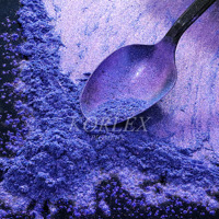 Pigment super caméléon en poudre Pigment de mica à changement de couleur rouge violet orange Pigment scintillant en vrac de qualité cosmétique