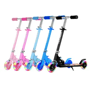Ручной регулируемый складной 2 колеса скутер, способный преодолевать Броды для детей/Kick скутеры ножной скутер для детей