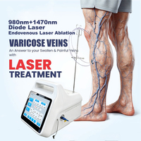 Nouvelle conception de machine L Ser Evlt pour le traitement des varices et des varicocèles, machine vasculaire Evla 980nm 1470nm