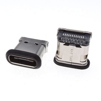 IP67 Tahan Air USB 3.0 C Konektor Tipe PERMUKAAN Mount 24pin SMD SMT + DIP Perempuan Konektor USB C Socket