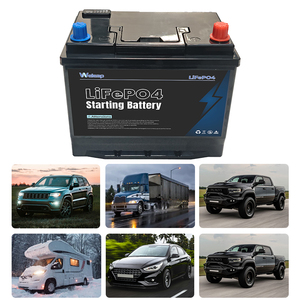 库存有货 12V60Ah 汽车启停电池，带电量和电压显示，铅酸替代电池，800CCA 启动电池 - Product Image 1