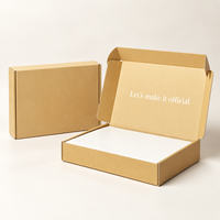 Boîte d'expédition pliable personnalisée, directement de l'usine, avec un style neutre et luxueux et impression de logo personnalisée pour la vente en ligne