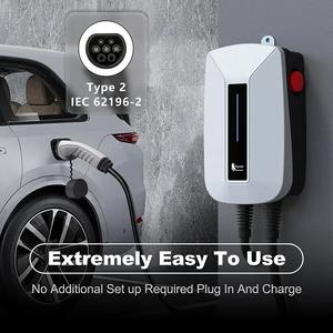 Estación de Carga de Pared Feyree Tipo 2, Cargador Inteligente para Vehículos Eléctricos de 7kW, Estación de Carga para Vehículos Eléctricos de 32A CA, Cargador Monofásico para Vehículos Eléctricos - Product Image 2
