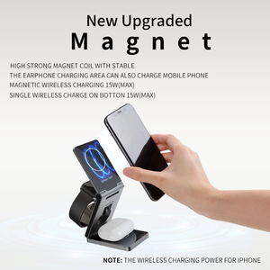 Cargador inalámbrico 3 en 1, cargador inalámbrico plegable para IPhone 16, carga rápida multifuncional de 15W para Apple Watch para Airpods - Product Image 6