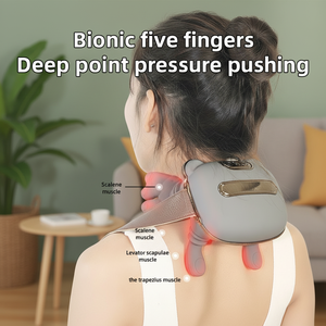Masajeador Compacto con Calor, Masajeador Eléctrico Shiatsu Portátil, Masaje de Tejido Profundo para Cuello y Espalda, Simulación de Palma Humana - Product Image 4