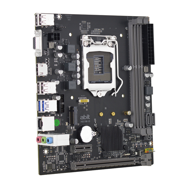 ABIT High Quality H81 LGA 1150 DDR3 Dual Channel Motherboard PCIe 2.0 X16 SATA 3.0 Desktop Mainboard
