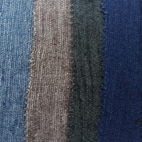 Tissus en mélange de lin Chambray teints en fil froissé Choix multiples de l'usine