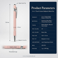 Cadeaux promotionnels, stylo à bille en caoutchouc souple, style macaron pastel, 2 en 1, rechargeable, en stock