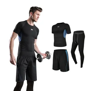 Ropa de correr personalizada para hombre, chándal deportivo para gimnasio, secado rápido, ropa deportiva para Yoga