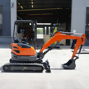 Free Shipping 2.5 Ton Mini <b>Excavator</b> Agriculture Compact Rubber Crawler Small Digger Farm Hydraulic Engine Bagger - Product Image 2