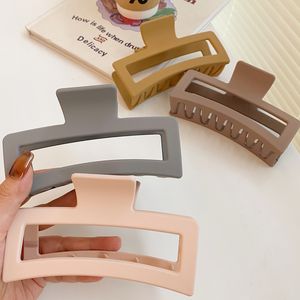 กิ๊บหนีบผมทรงสี่เหลี่ยมขนาดใหญ่ 13 ซม. สไตล์ยุโรป สีเข้มด้าน 5 นิ้ว สำหรับผู้หญิงและเด็กผู้หญิงผมยาวและหนา - Product Image 4