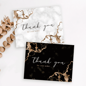 Tarjetas de Regalo de Mármol Personalizadas, Tarjeta de Agradecimiento con Lámina Dorada de Lujo para Pequeñas Empresas, <span class=keywords><strong>Certificado</strong></span> de Regalo Personalizado con Logotipo - Product Image 4
