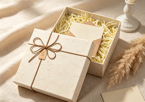 High-End Recyclable <b>Square</b> Lid Base Textured Gift Box Magnetic Closure Four-Color Printed Thick Artistic Patterned Cardboard - Product Image 4
