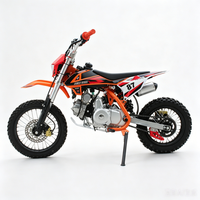 Moto tout-terrain de haute performance 125cc, Pit Bike, pneus 14/12 pouces, fourche inversée, essence, moto tout-terrain pour adultes