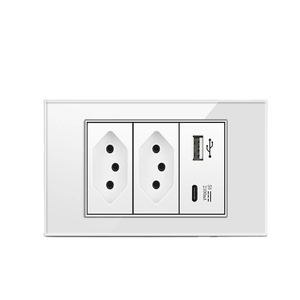 <span class=keywords><strong>Enchufe</strong></span> de pared de <span class=keywords><strong>Brasil</strong></span> con 118 estándar blanco gris Oro Negro panel de vidrio <span class=keywords><strong>enchufe</strong></span> eléctrico tipo 16a <span class=keywords><strong>corriente</strong></span> nominal 3 salidas de CA - Product Image 3