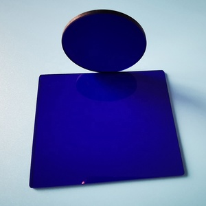 Verre optique Haute VISIBILITÉ Transmission Bleu Foncé Couleur <span class=keywords><strong>QB29</strong></span> QB4 Filtre en Verre De Couleur - Product Image 1