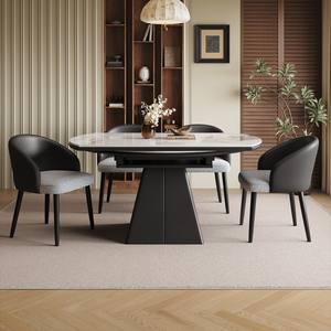 โต๊ะรับประทานอาหารขนาดเล็กสไตล์อิตาลีหรูหราทนทานต่อสิ่งแวดล้อมพับเก็บได้ - Product Image 5