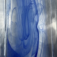 Bloc de verre solide Premium Blue Misty Cloud, brillant et lisse, pour cloison intérieure et mur décoratif