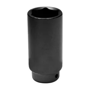 CNC Machining Custom Black Industrial Finish CHR-Moly Axle Nut Socket 1/2-Inch Drive Deep Impact Socket