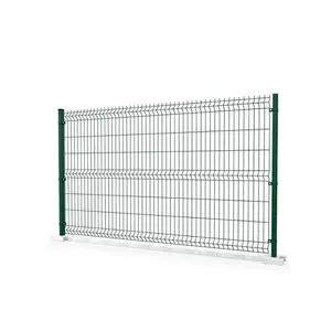 High-quality home outdoor decoration 3D curved welded wire mesh garden fence guardrail