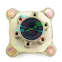 Disque de frein à 6 trous pour jante de moyeu, compatible avec les quads et scooters chinois 110cc, 125cc, 150cc, 200cc, 250cc