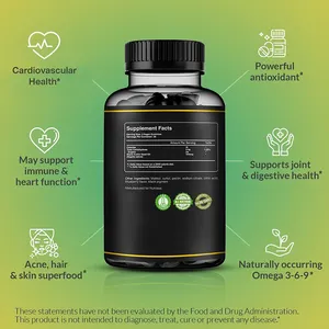 Colori personalizzati olio di semi neri biologici gummies vegan nero vedere muschio olio di semi neri gummies senza zucchero per pelle e capelli