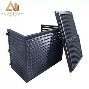 Penutup AC aluminium berlapis bubuk tahan cuaca luar ruangan untuk perlindungan pendingin udara - Product Image 4
