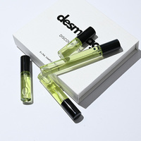 5ml 8ml 10ml 15ml Mini échantillon vide verre clair pompe à vis vaporisateur bouteille ronde flacons Portable parfum boîte d'emballage personnalisée