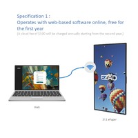 Perlindungan Mata Berkualitas Terbaik Layar E-Paper Berwarna Penuh yang Terlihat di Bawah Sinar Matahari 72.6x42.1cm Android 12 Resolusi 2560x1440 Tanpa Modul