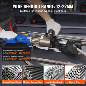Electric Hydraulic Rebar Bender Portable Rebar <b>Bending</b> <b>Machine</b> High Power Steel Rebar Bender - Product Image 2
