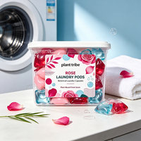 Capsules de lessive hydrosolubles à la rose – Parfum floral élégant, élimination des taches tenaces, parfum longue durée, perles de lessive
