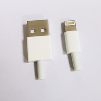 Conector de enchufe macho DIY USB 2,0 A tipo C con caja de plástico enchufes ISO OTG USB C Jack conector de terminal de alimentación V8 carcasa USB