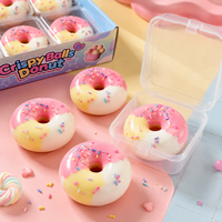 Nouveautés : Donuts croustillants et jouets en peluche en forme de patte de chat - Boules ultra-douces faites à la main au chocolat, menthe et matcha pour garçons et filles