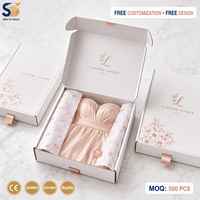 Boîte à vêtements personnalisée en carton ondulé, emballage couleur, faible MOQ, livraison rapide, vente en gros