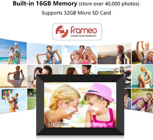 10 "de alta resolución Smart Digital Photo Frameo App Compatible WiFi <span class=keywords><strong>Upload</strong></span> Loop Play AVI/MP4 formatos acrílico compatible con <span class=keywords><strong>MP3</strong></span> - Product Image 4
