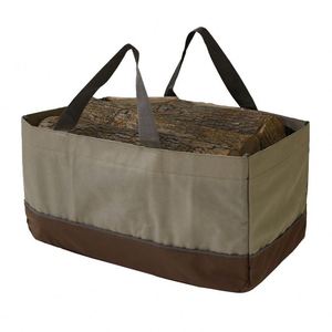 Eco-Friendly Handheld <b>Waxed</b> <b>Canvas</b> Log Carrier with Zipper Closure Lightweight Firewood & Camping Storage <b>Bag</b> - Product Image 6