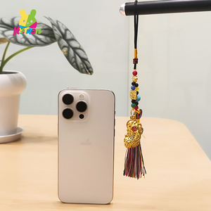 จี้พู่โลหะชาวพุทธ Pixiu ฮวงจุ้ยนำโชคเสน่ห์สำหรับรถยนต์และบ้านโชค<span class=keywords><strong>ลาภ</strong></span>และพวงกุญแจ<span class=keywords><strong>โชค</strong></span>ดี - Product Image 4