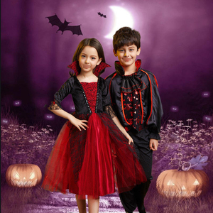 Vestido de Princesa de Malla para Niñas, Disfraz con Capa para Halloween, en Oferta - Product Image 5