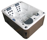 Bain à remous rectangulaire de luxe extérieur OEM Sexy Spa Balboa Gecko Top en acrylique et fibre de verre, écologique, pour 3 personnes, avec hydrothérapie