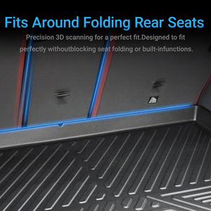 Tapete para Maletero Trasero de Coche KQD, Tapete de Carga de TPE Impermeable, Fácil de Instalar, Bandeja Protectora para Maletero para <span class=keywords><strong>Toyota</strong></span> <span class=keywords><strong>Prado</strong></span> 2009-2023 - Product Image 6