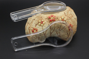 Transparente doble lente de plexiglás 5 veces 15 veces la gente vieja lectura de mano lupa de vidrio - Product Image 5