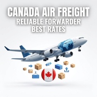Transitaire aérien fiable Chine-Canada DDP, agent de transport express porte-à-porte par camion, logistique