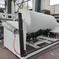 Machine de conversion et de rembobinage de rouleaux de papier toilette et de serviettes à haute capacité, contrôlée par PLC et entraînée par une pompe, fabriquée en Chine