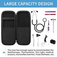 Étui de stéthoscope rigide Yinke Compatible avec les stéthoscopes de luxe 3M Classic III, léger II S.E, cardiologie IV, MDF