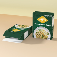 Boîte de produits en papier kraft imprimée sur mesure pour les céréales à base de noix et les pâtes sèches Emballage de détail à fond verrouillable avec fenêtre coupée