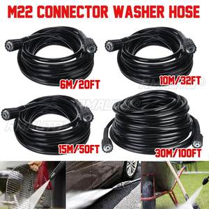 Adaptateur de tuyau de nettoyage haute pression 6/10/15/30m pour nettoyeurs Karcher séries K2 K3 K5 K7, outil de lavage de voitures et buses de lavage - Product Image 2