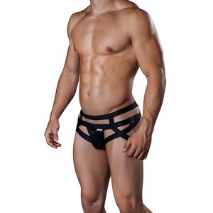 Logo personnalisé pour hommes Jock Strap Jocks sous-vêtements en nylon de haute qualité pour hommes Sexy t Back Rainbow G String Strings pour hommes gays - Product Image 4
