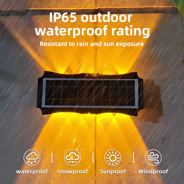 Waterproof IP65 Warm White Dusk To Dawn Solar Deck Step Lamp Outdoor Backyard Fence Retaining Wall Light · image 3