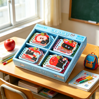 Mini Spiralblock in Spezialform Apple Meow 86*76mm 60 Blatt 80g/m² Kinder-Schreibwaren Großhandel DEPAI
